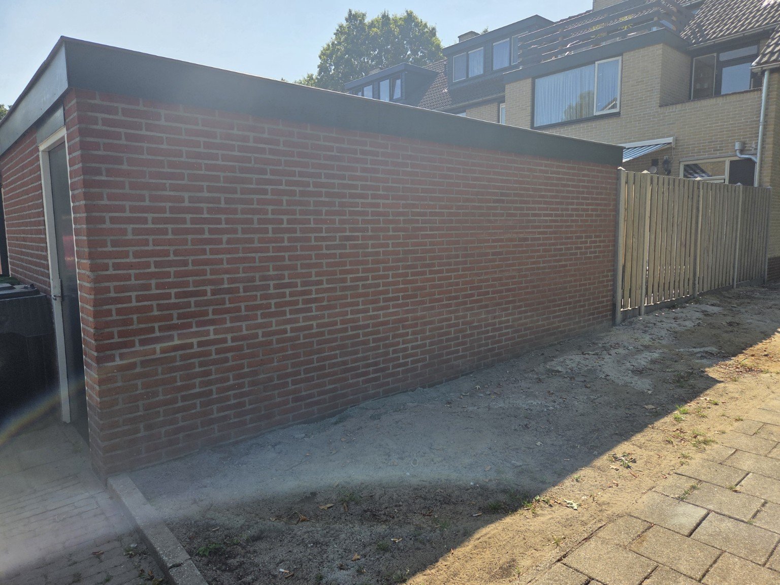 Gezandstraalde en gereinigde gevel Ermelo